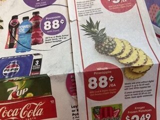 Pineapple on sale at Fry's