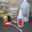 Vinegar water and olive oil homemade dust repellant